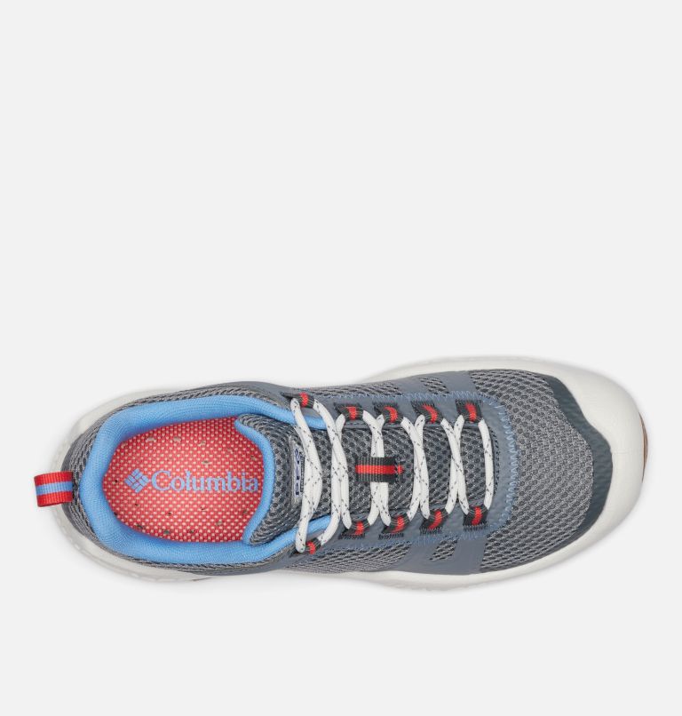 Women's PFG Pro Sport Shoe, Color: Grey Ash, Sunset Red, image 4