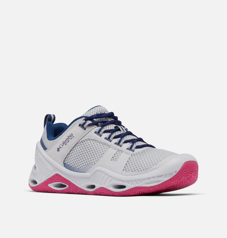 Women's PFG Pro Sport Shoe, Color: Grey Ice, Ultra Pink, image 2