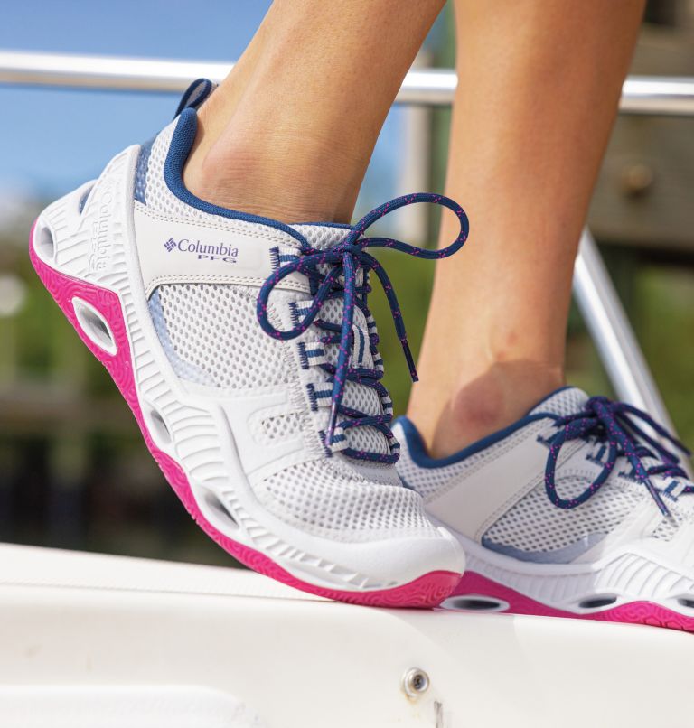 Women's PFG Pro Sport Shoe, Color: Grey Ice, Ultra Pink, image 11