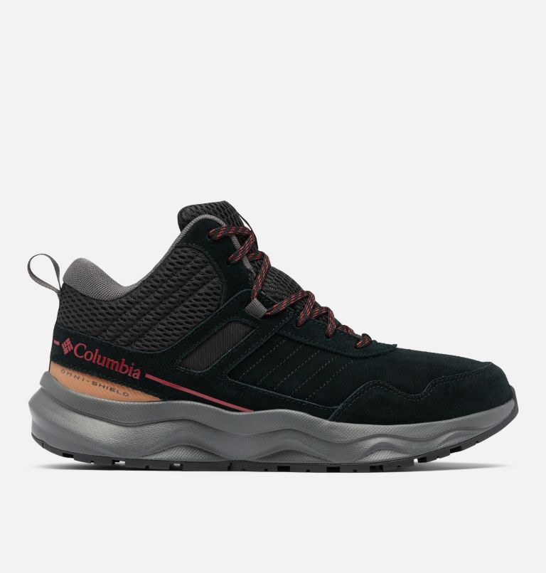 Men's Plateau Venture Mid Shoe, Color: Black, Red Element, image 1