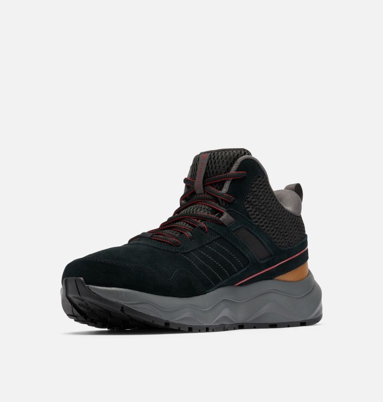 Men's Plateau Venture Mid Shoe, Color: Black, Red Element, image 6