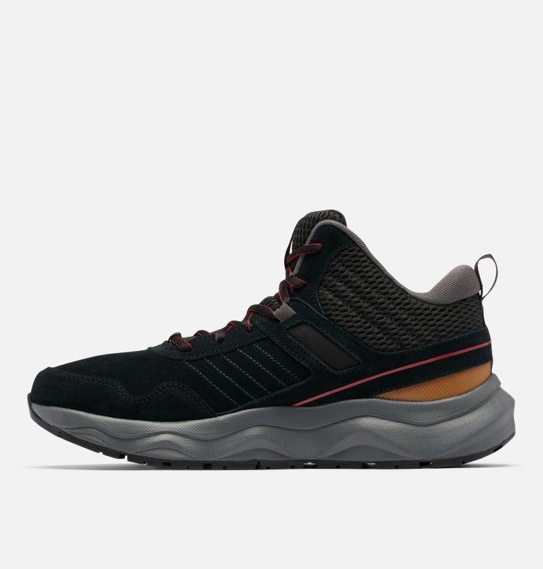 Men's Plateau Venture Mid Shoe, Color: Black, Red Element, image 5