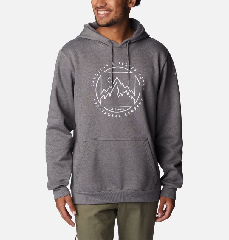 Chandail à capuchon imprimé CSC Homme, Color: City Grey Heather, Boundless Graphic, image 1