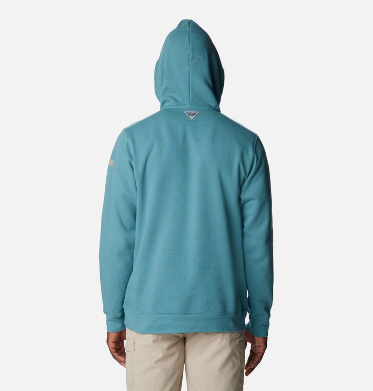 Chandail à capuchon PFG Elements Homme, Color: Tranquil Teal, Bright Nectar Gradient, image 2