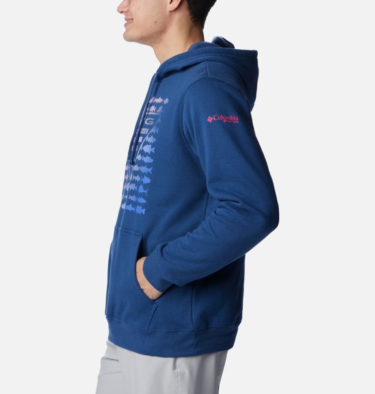 Men's PFG Elements Hoodie, Color: Carbon Gradient, image 3