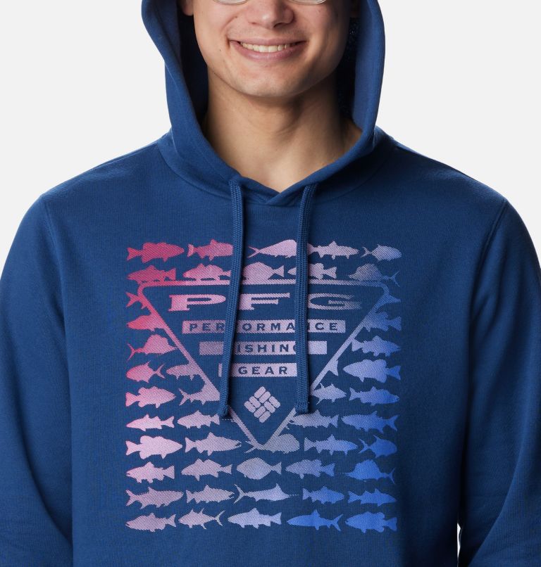 Men's PFG Elements Hoodie, Color: Carbon Gradient, image 4
