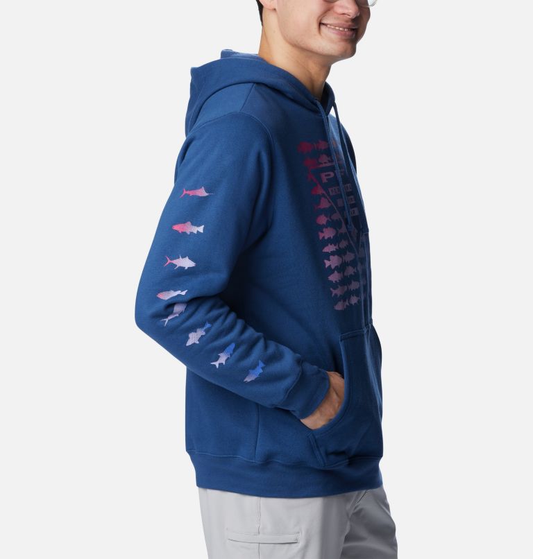 Men's PFG Elements Hoodie, Color: Carbon Gradient, image 6