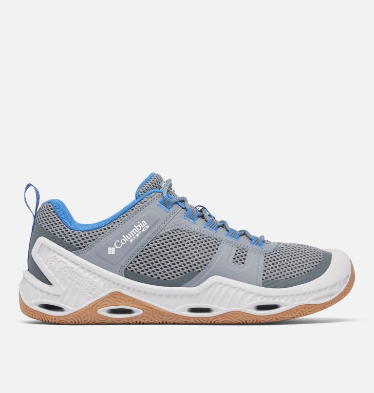 Men's PFG Pro Sport Shoe, Color: Grey Ash, Vivid Blue, image 1
