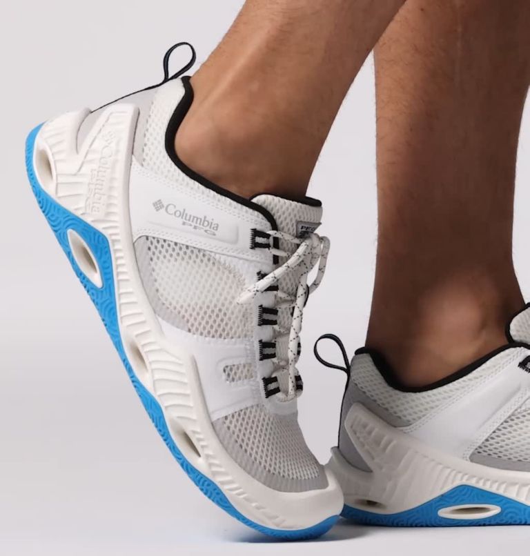 Men’s PFG Pro Sport Shoe, Color: White, Ocean Blue