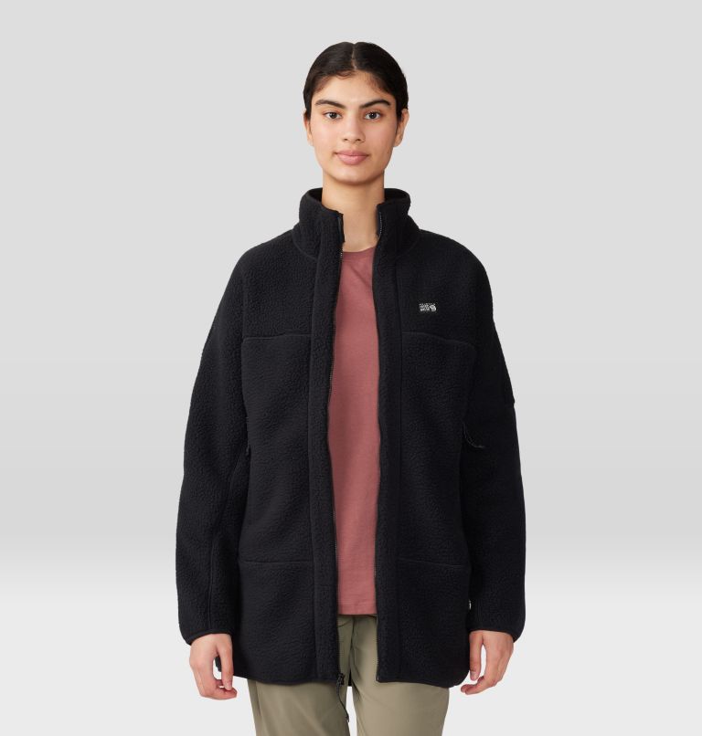 Women's HiCamp Fleece Long Full Zip, Color: Black, image 5