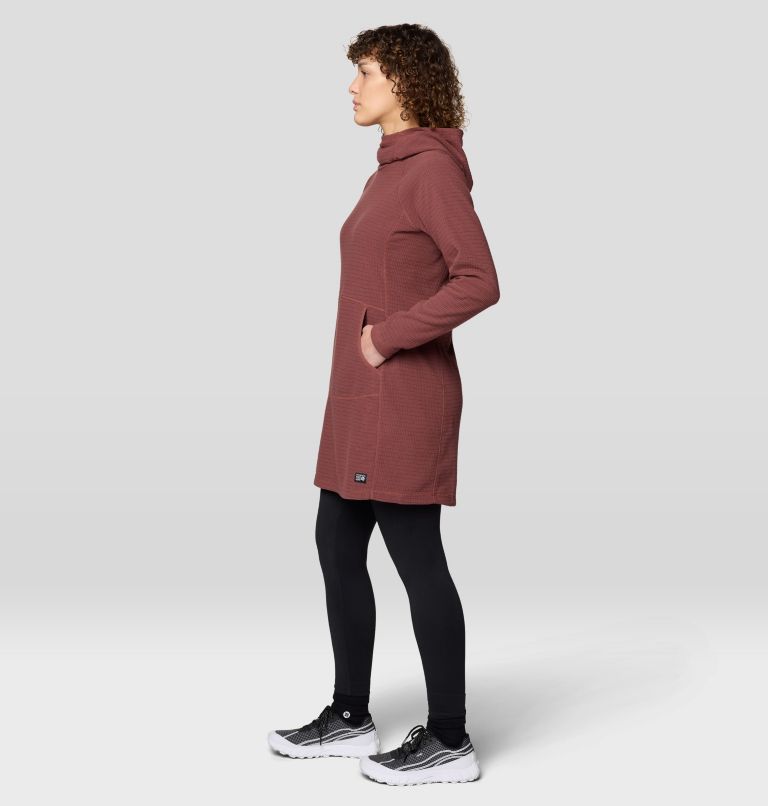 Women's Summit Grid Dress, Color: Bourbon Brown, image 3