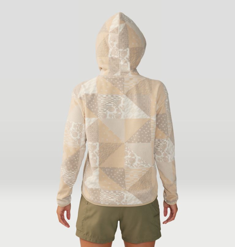 Women's Microchill Hoody, Color: Oyster Shell Quilt Print, image 2