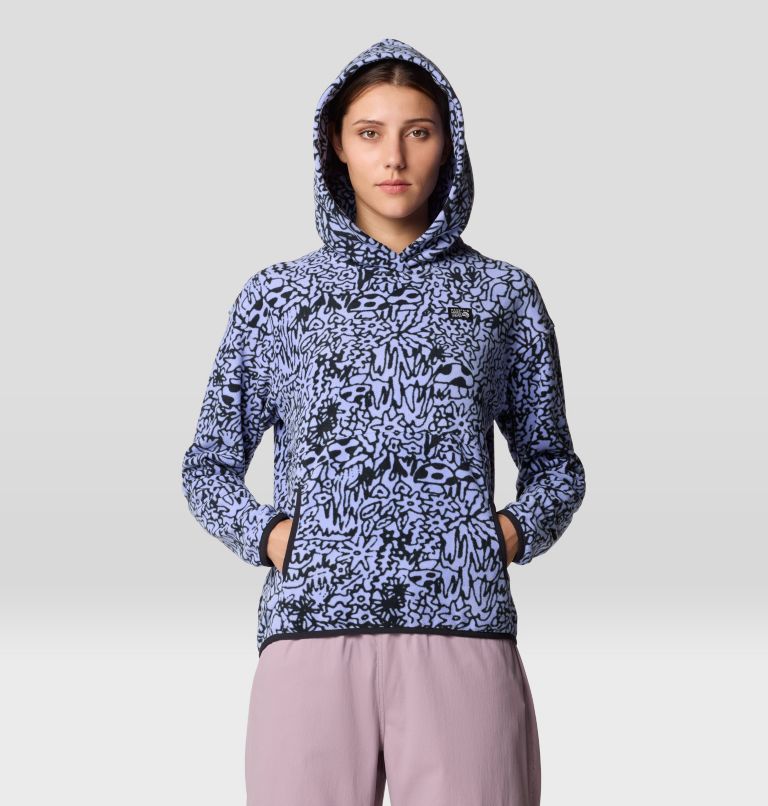 Women's Microchill Hoody, Color: Light Illusion Foragers Print, image 6