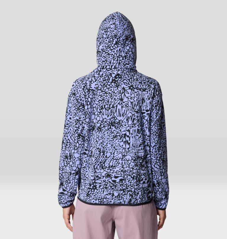Women's Microchill Hoody, Color: Light Illusion Foragers Print, image 3