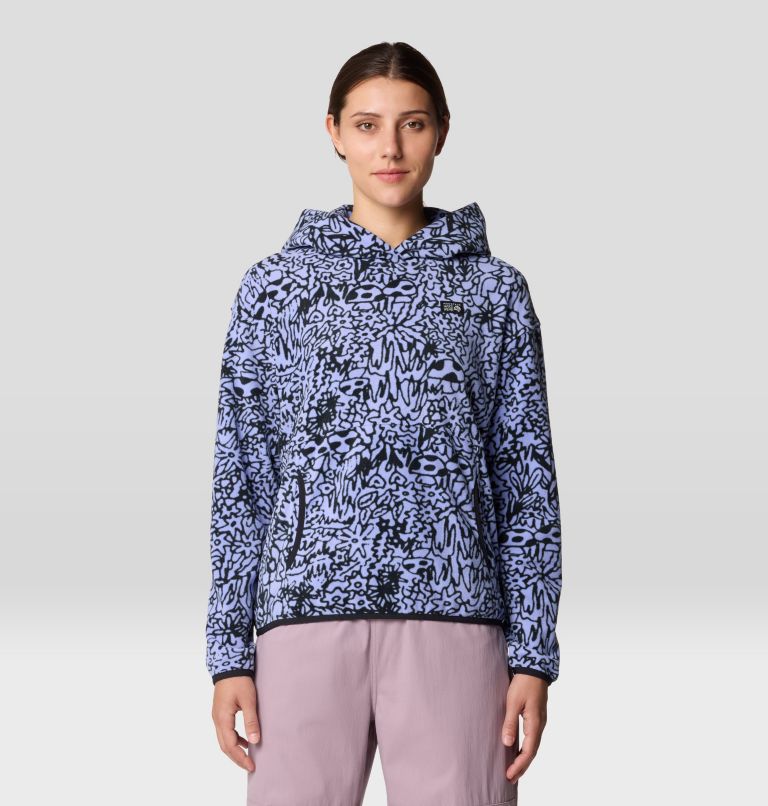 Women's Microchill Hoody, Color: Light Illusion Foragers Print, image 1