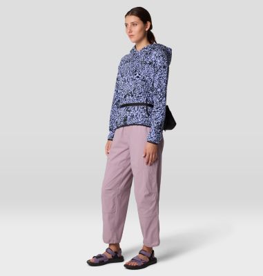 Women's Microchill Hoody, Color: Light Illusion Foragers Print, image 10