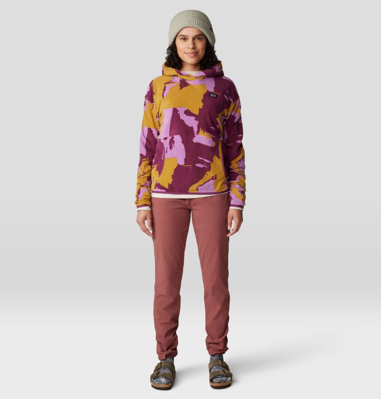 Women's Microchill Hoody, Color: Lilac Glow Snowdrifts Print, image 7