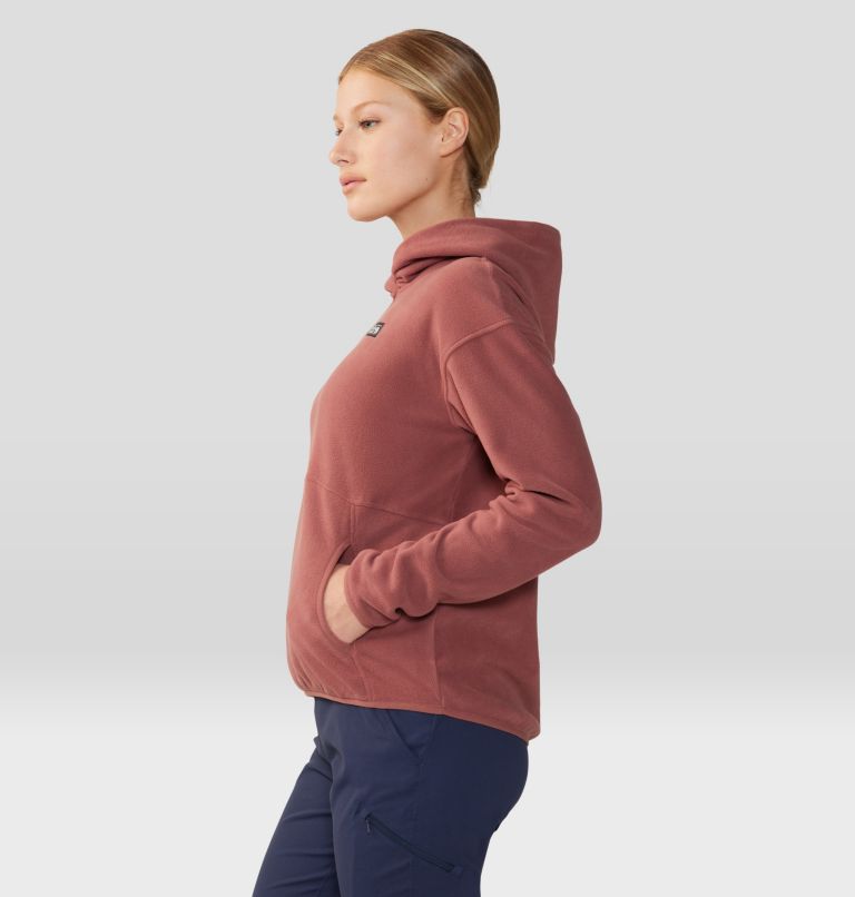 Women's Microchill Hoody, Color: Clay Earth, image 3