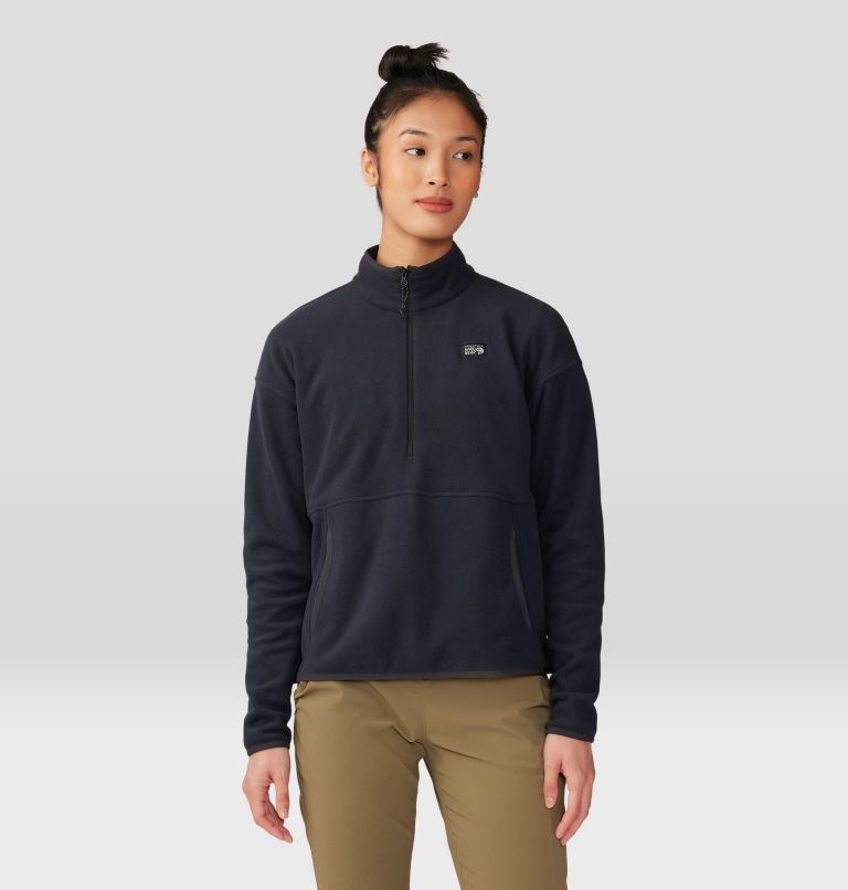 Thumbnail: Women's Microchill Pullover, Color: Black, image 6