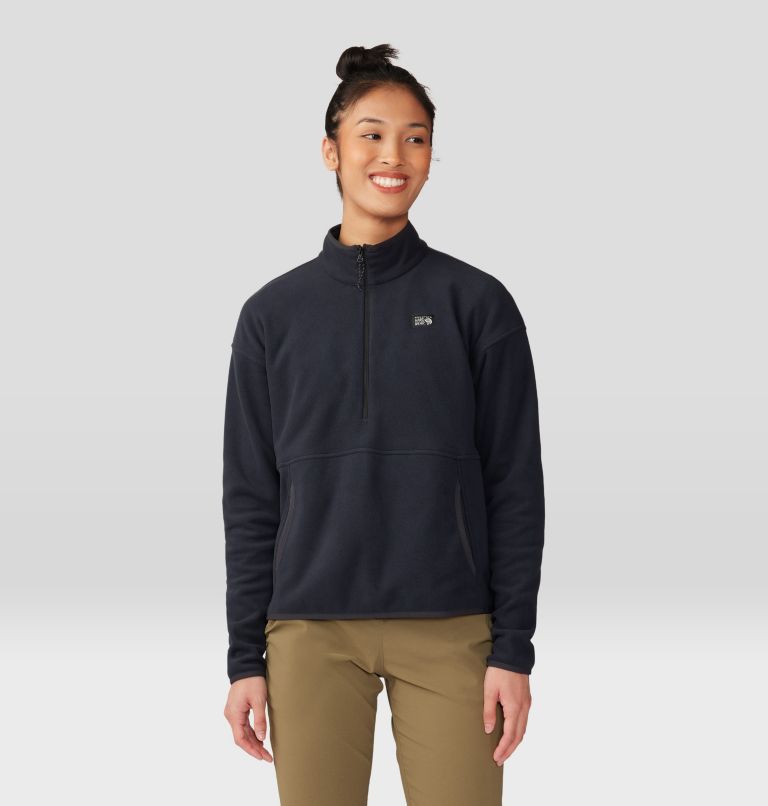Thumbnail: Women's Microchill Pullover, Color: Black, image 1
