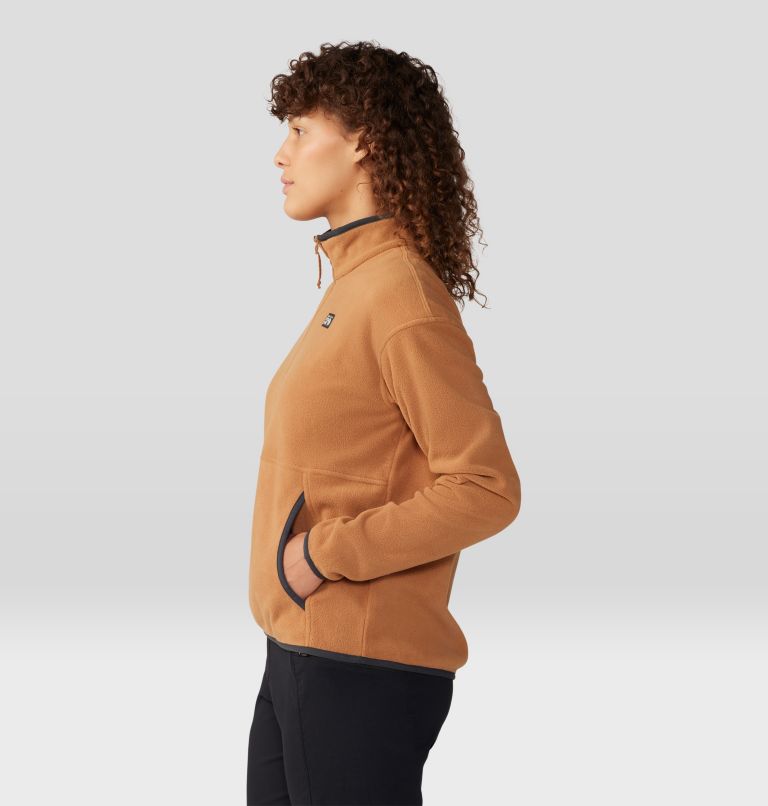 Women's Microchill Half Zip Pullover, Color: Copper Clay, image 3