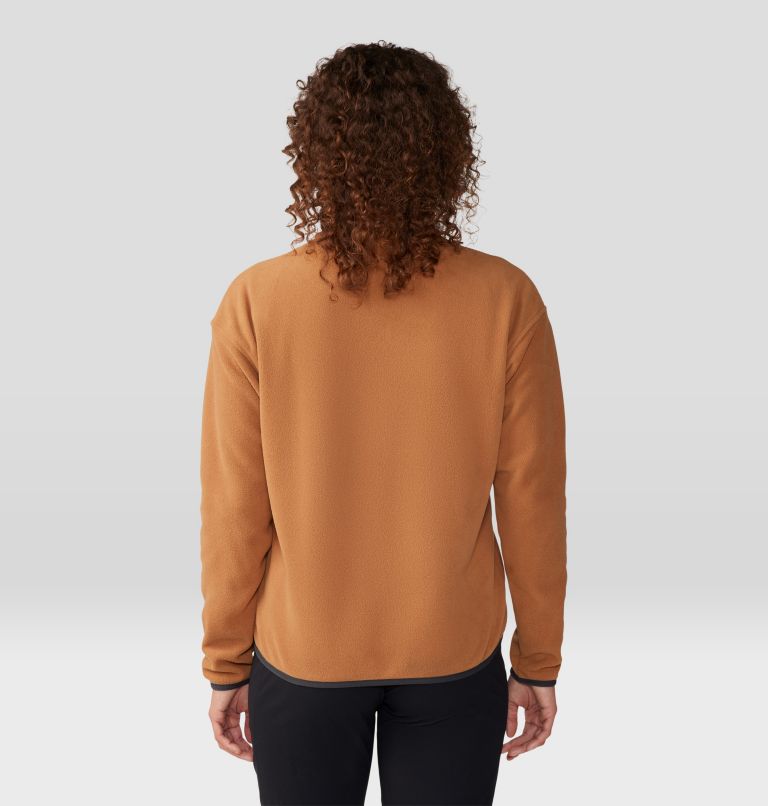 Thumbnail: Women's Microchill Half Zip Pullover, Color: Copper Clay, image 2