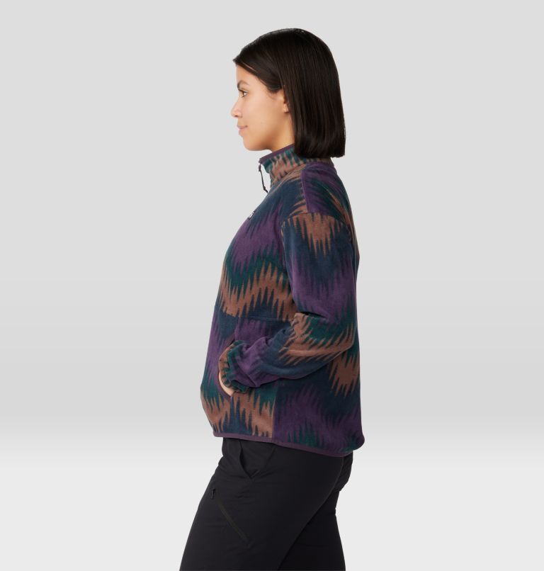 Chandail avec demi-fermeture éclair Microchill Femme | 598 | L, Color: Blurple Zig Zag Print, image 3