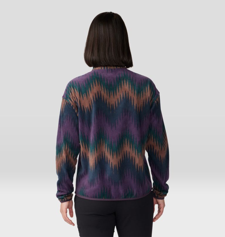 Chandail avec demi-fermeture éclair Microchill Femme | 598 | L, Color: Blurple Zig Zag Print, image 2