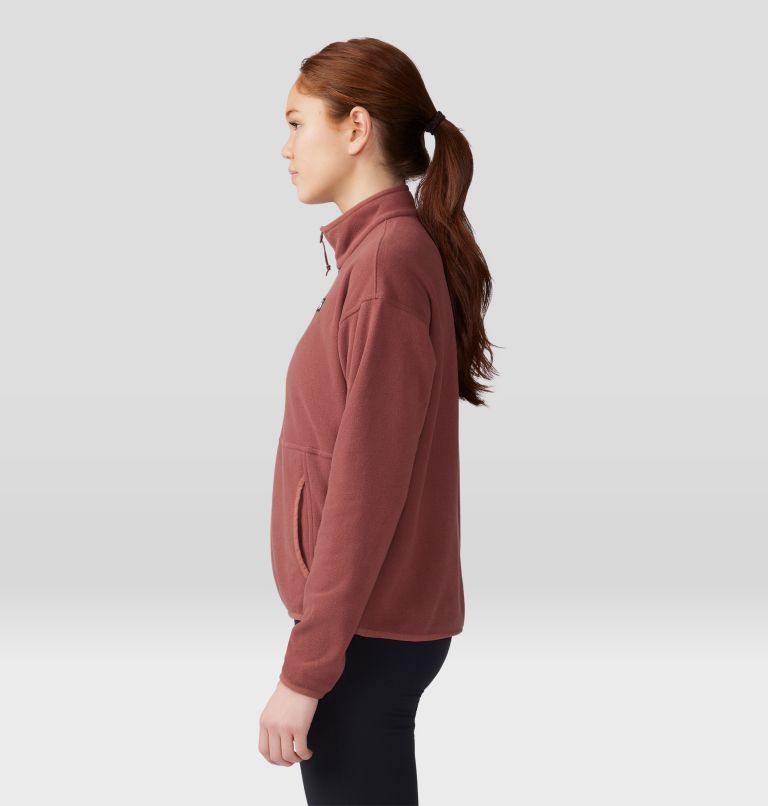 Women's Microchill Pullover, Color: Clay Earth, image 3