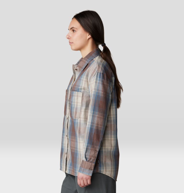 Women's Dolores Flannel Long Sleeve Shirt, Color: Choss Starlights Plaid, image 3