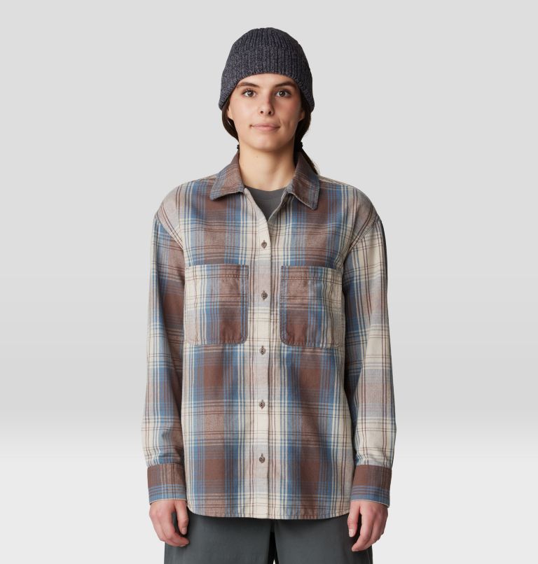 Women's Dolores Flannel Long Sleeve Shirt, Color: Choss Starlights Plaid, image 5