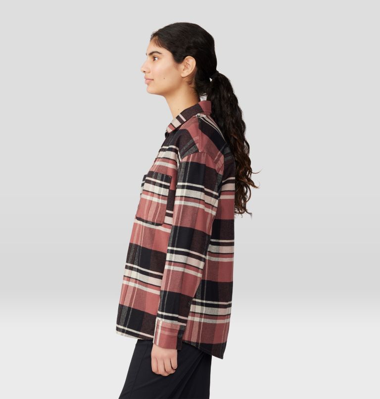 Thumbnail: Women's Dolores Flannel Long Sleeve Shirt, Color: Clay Earth, image 3