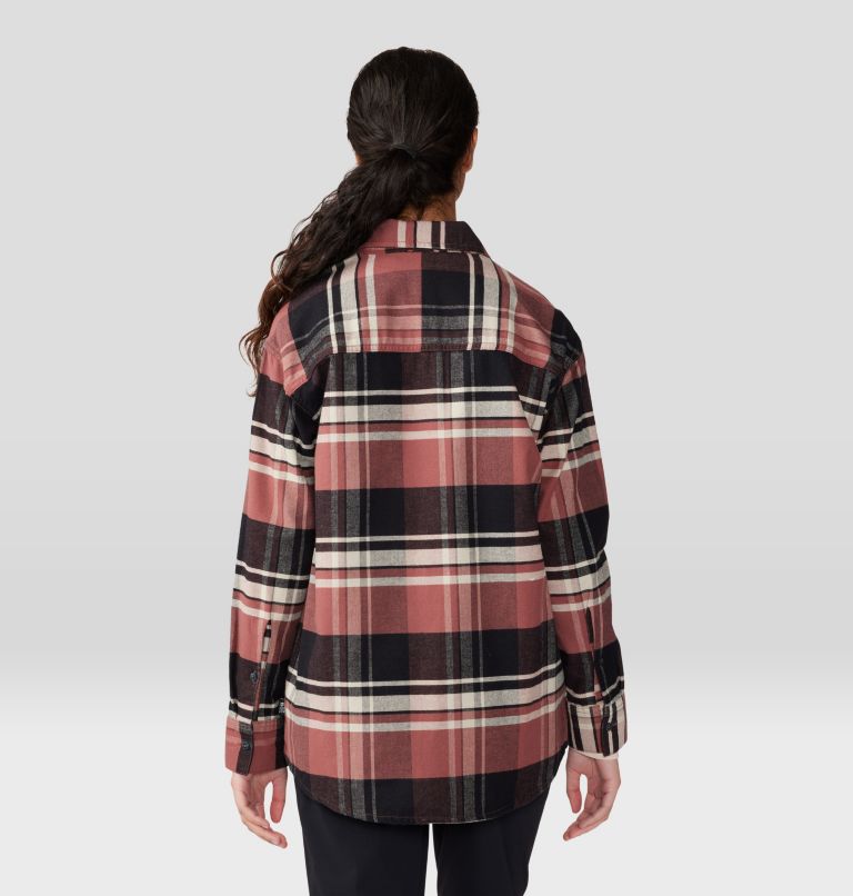 Thumbnail: Women's Dolores Flannel Long Sleeve Shirt, Color: Clay Earth, image 2