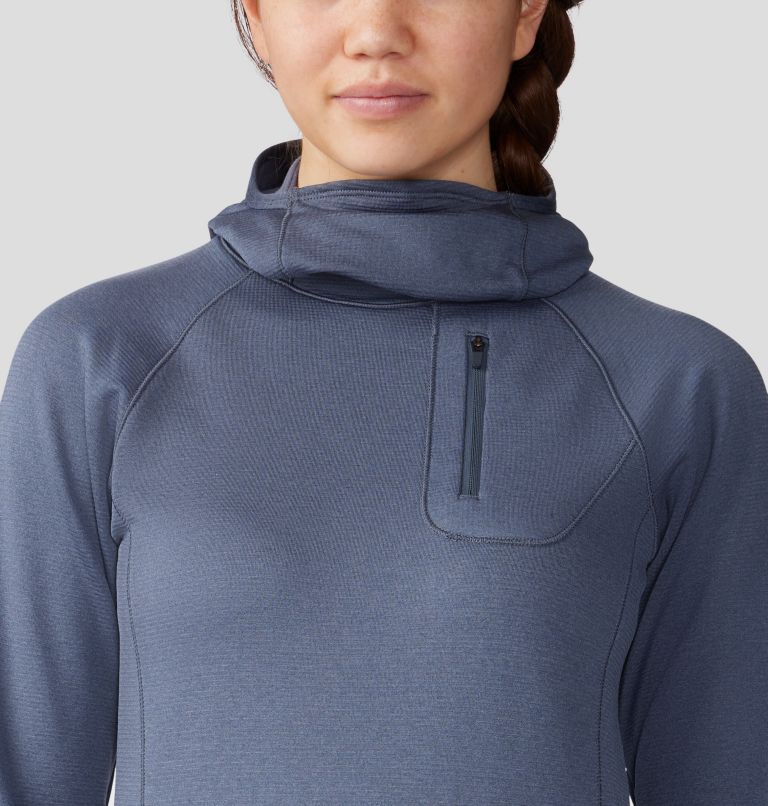 Thumbnail: Women's Glacial Trail Pullover Hoody, Color: Blue Slate, image 4