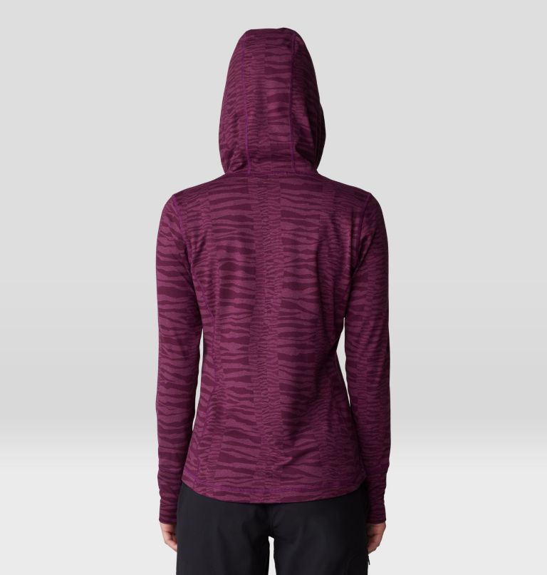 Women's Chillaction Hoody, Color: Sugar Plum Ridgelines Print, image 2