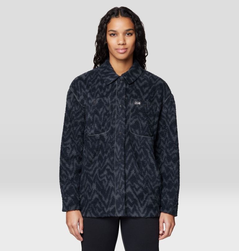 Women's HiCamp Shacket, Color: Volcanic Peaks XL Print, image 1