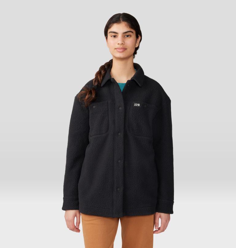Women's HiCamp Shacket, Color: Black, image 6
