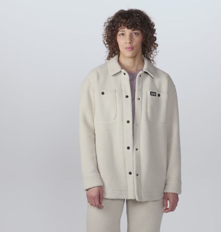 Women's HiCamp Shacket, Color: Wild Oyster