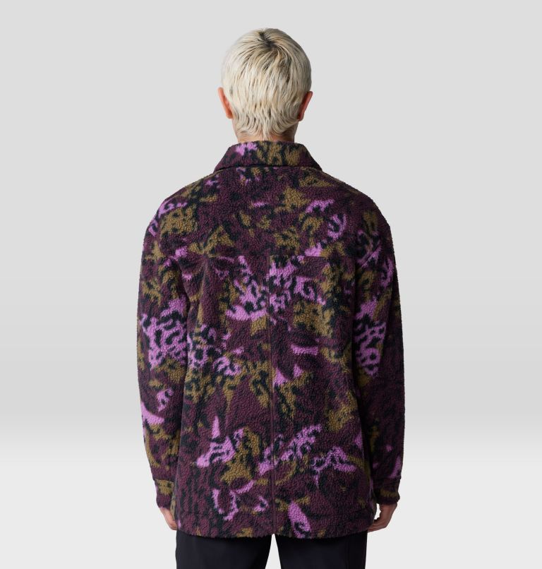 Women's HiCamp Shacket, Color: Blackberry Forests Floor Print, image 2