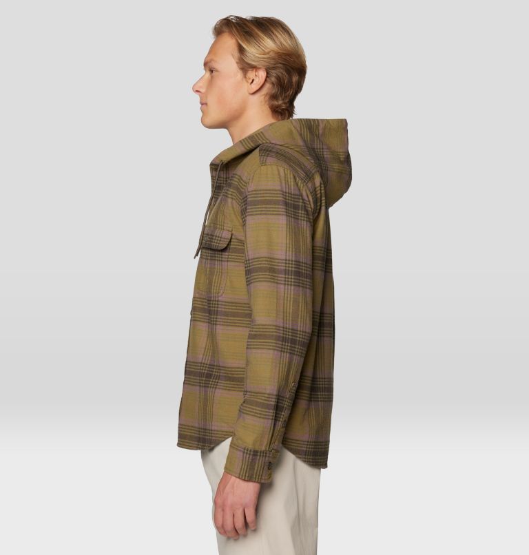 Men's Dusk Creek Long Sleeve Hooded Shirt, Color: Ridgeline Billy Plaid, image 4