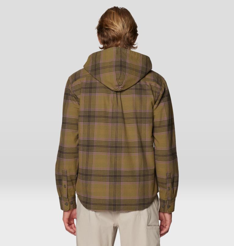 Men's Dusk Creek Long Sleeve Hooded Shirt, Color: Ridgeline Billy Plaid, image 3