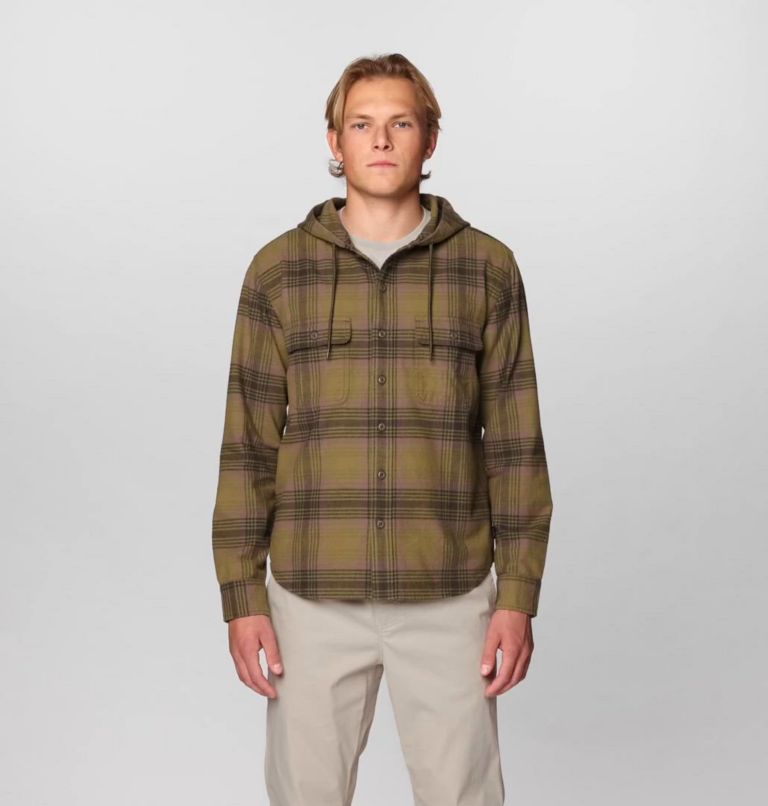 Men's Dusk Creek Long Sleeve Hooded Shirt, Color: Ridgeline Billy Plaid