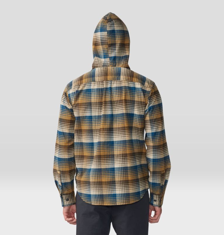 Men's Dusk Creek Long Sleeve Hooded Shirt, Color: Ridgeline Glass House Plaid, image 2