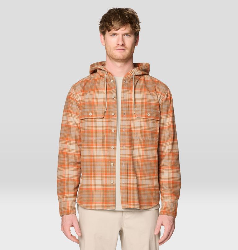 Men's Dusk Creek Long Sleeve Hooded Shirt, Color: Badlands Billy Plaid, image 5