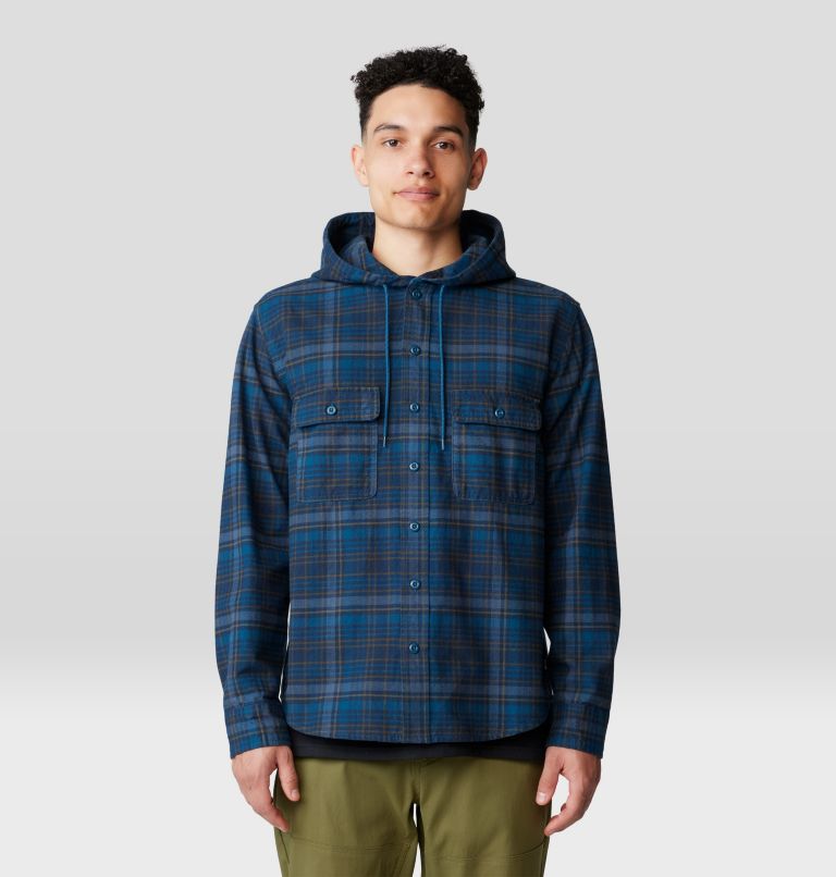 Flannel hooded shirt mens hotsell