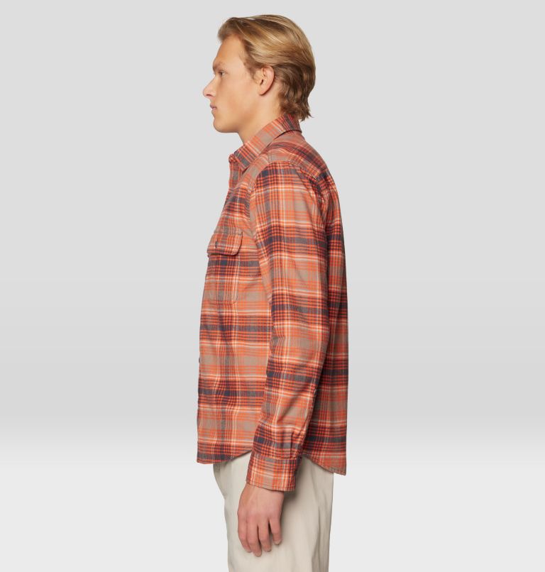 Men's Dusk Creek Flannel Long Sleeve Shirt, Color: Volcanic Billy Plaid, image 3
