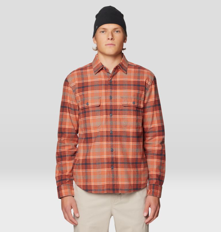 Men's Dusk Creek Flannel Long Sleeve Shirt, Color: Volcanic Billy Plaid, image 1