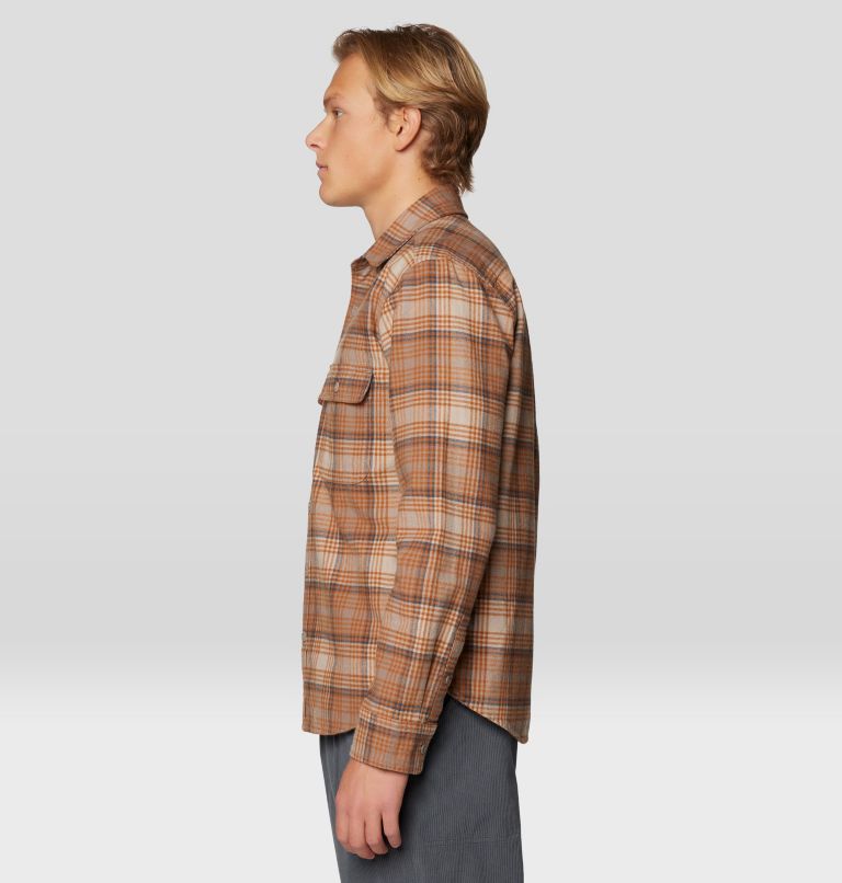 Men's Dusk Creek Flannel Long Sleeve Shirt, Color: Dunes Billy Plaid, image 3