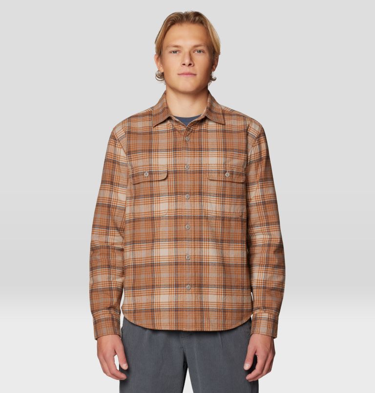 Men's Dusk Creek Flannel Long Sleeve Shirt, Color: Dunes Billy Plaid, image 1