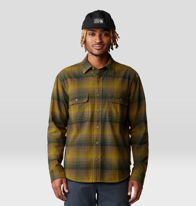 Men's Dusk Creek Flannel Long Sleeve Shirt, Color: Vetiver Glasshouse Plaid, image 5